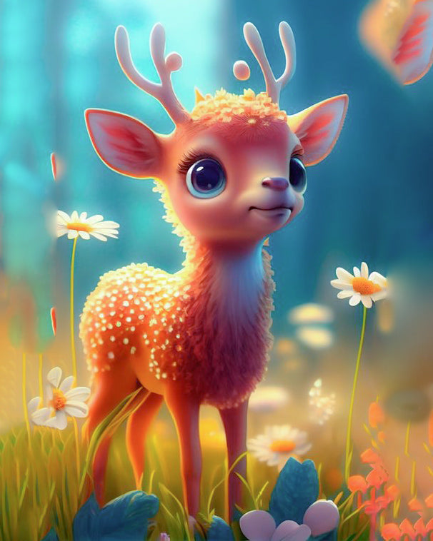 Fantasy Deer 5D diamond painting – All Diamond Painting Art
