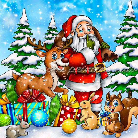 Make Market Diamond Art Kit Christmas Noel Santa. Pere Noel