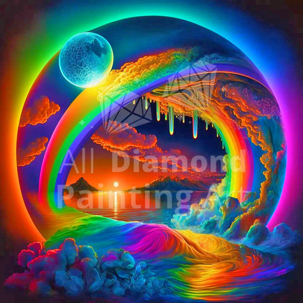  More Love Rainbow Diamond Painting Kits Square Drill