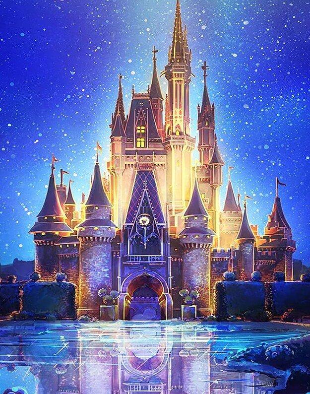 Disney World Castle - 5D Diamond Painting Kit – All Diamond