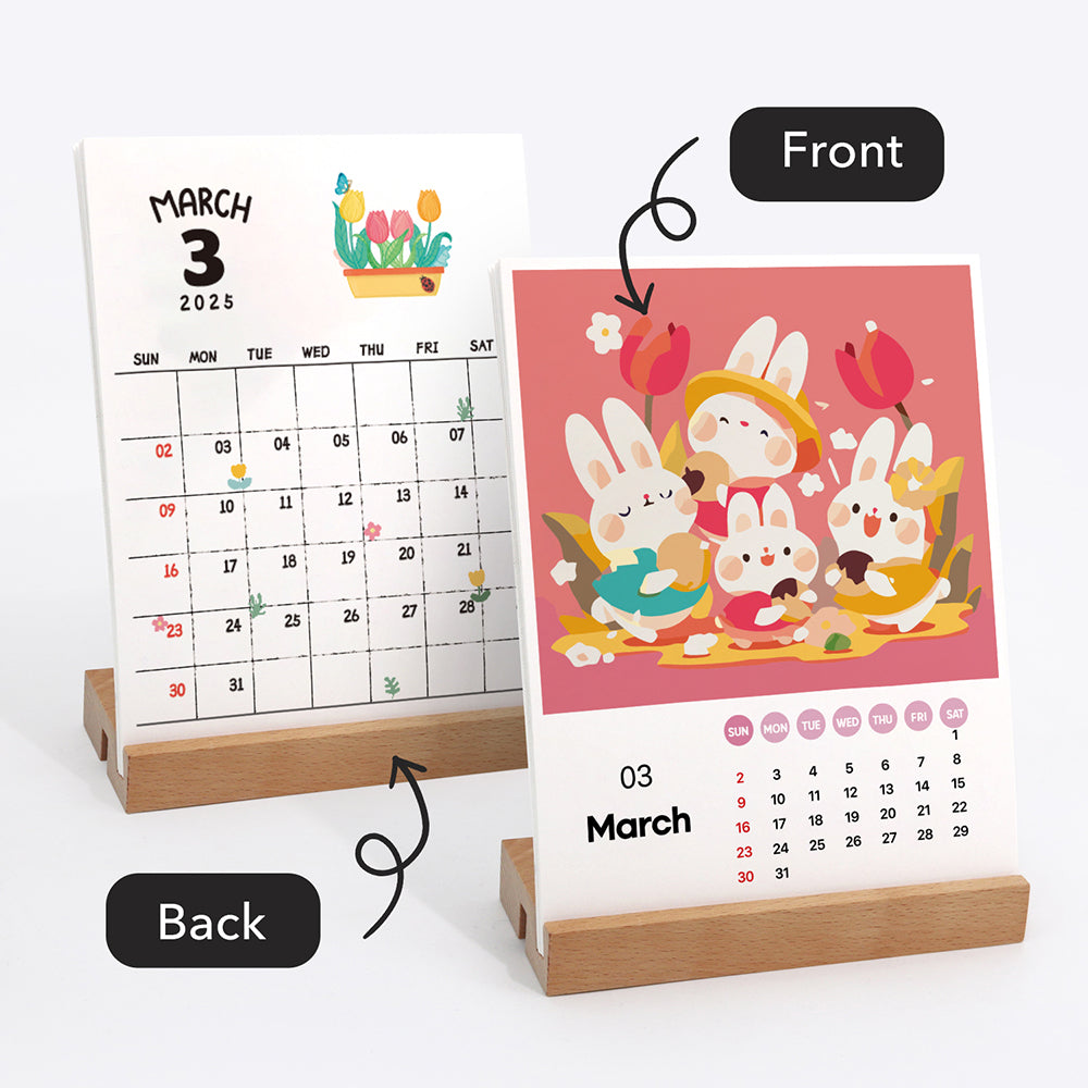 12 Pieces Cartoon Calender Set - Paint By Numbers