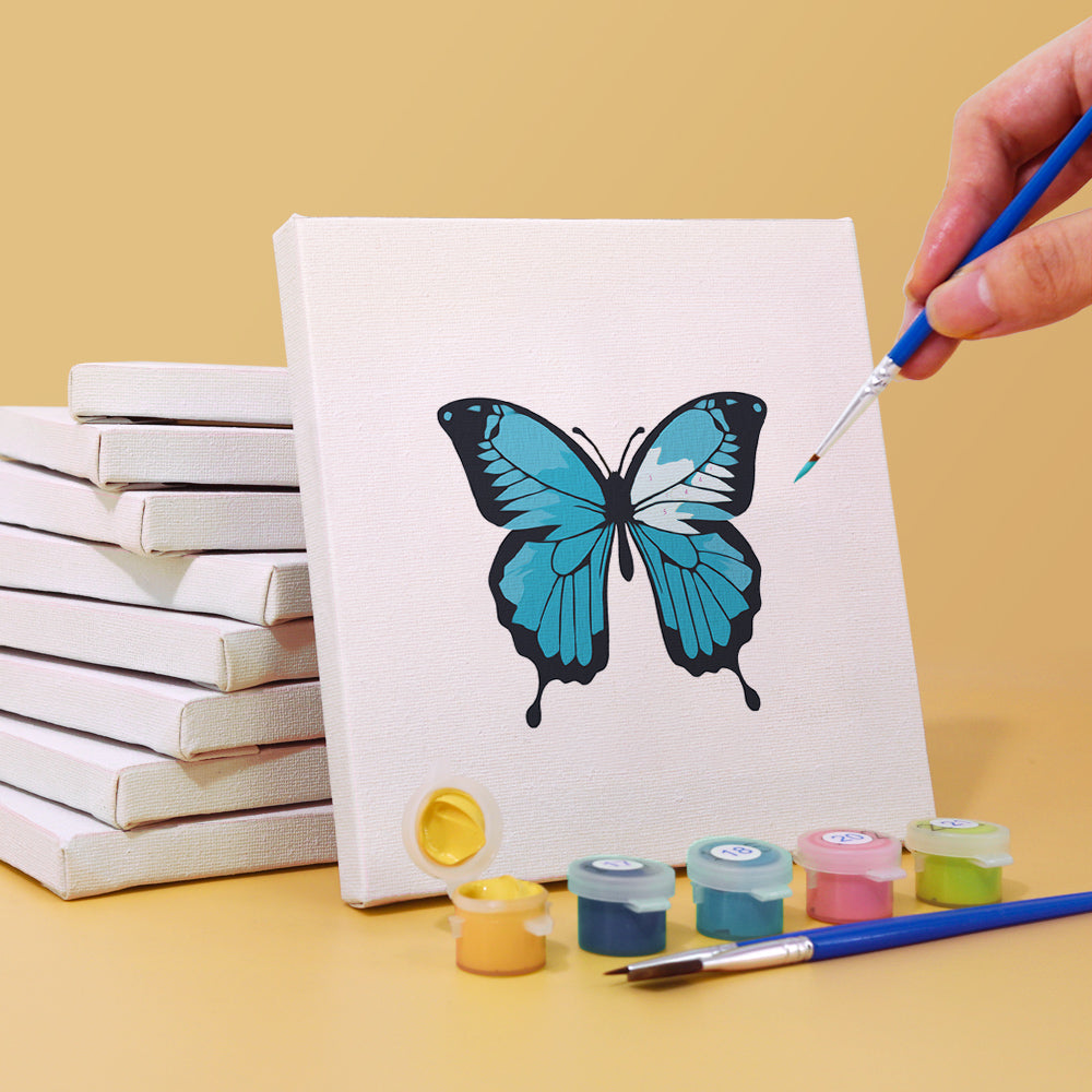 6pcs Set - Mini Butterfly Paint By Numbers