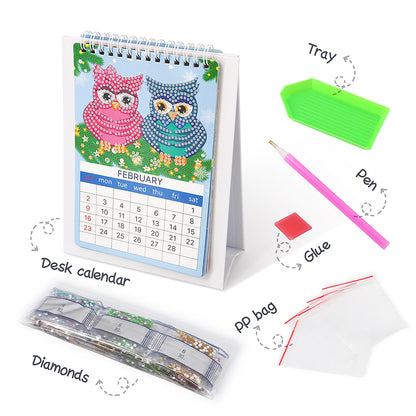 12 Pieces Calender Diamond Painting Kit