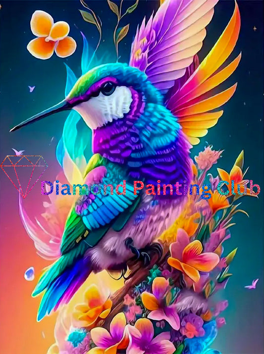 Colorful Bird Diamond Bead Art