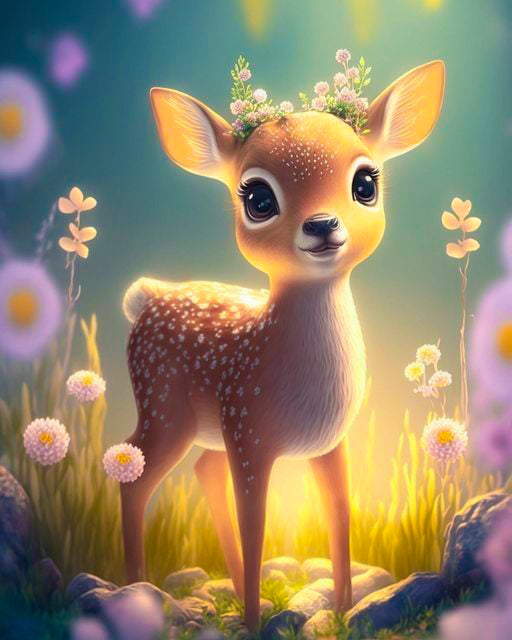 Cute Deer Diamond painting kit