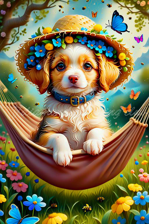 Cute Puppy Dream Diamond Painting