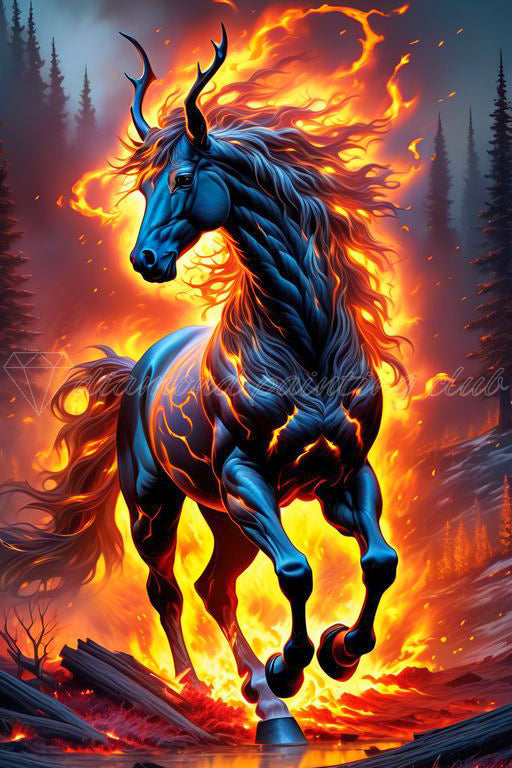 Fire Horse Diamond Art Painting