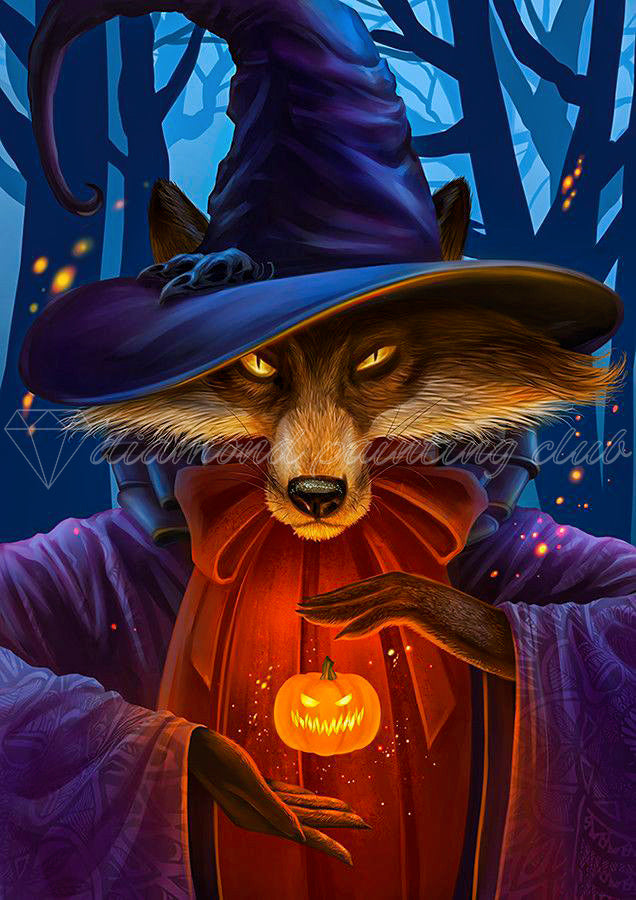 Fox Halloween Diamond Art