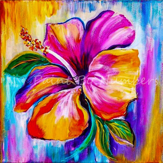Lovely colorful flower Painting By Numbers