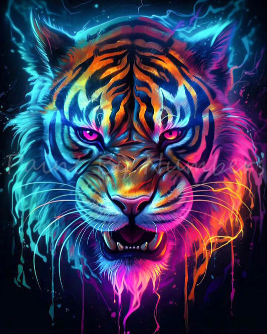 Magnificiant Tiger Paint By Number Kit