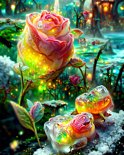 Pink Roses World Paint By Diamonds