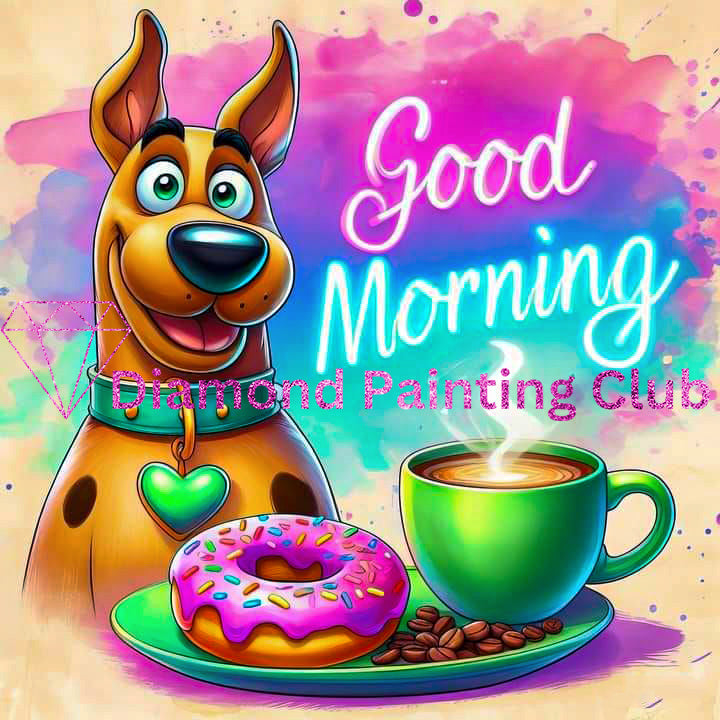 Scooby Morning Diamond Painting Art