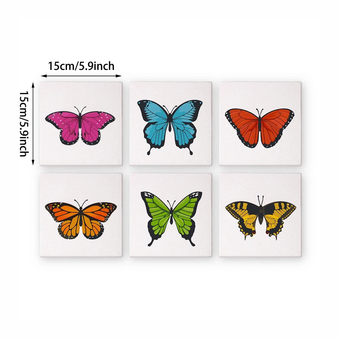 6pcs Set - Mini Butterfly Paint By Numbers