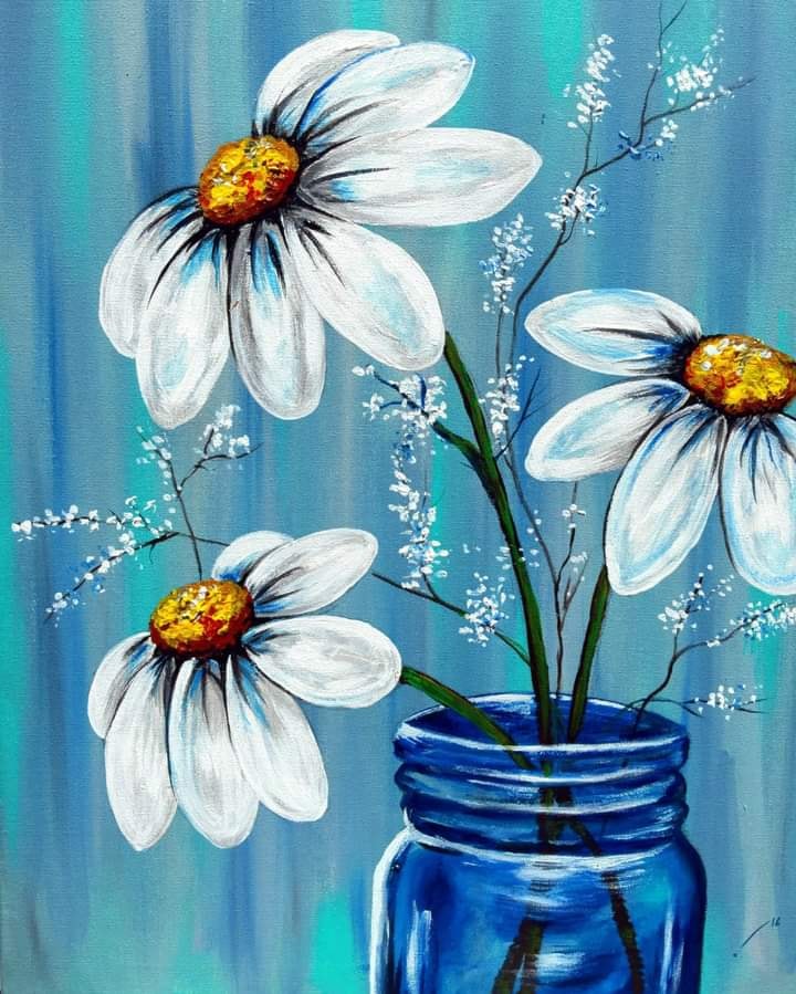 Flowers In A Vase - paint by numbers