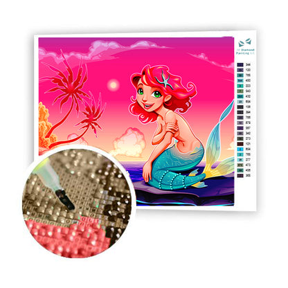 Adorable Mermaid - Paint By Diamonds