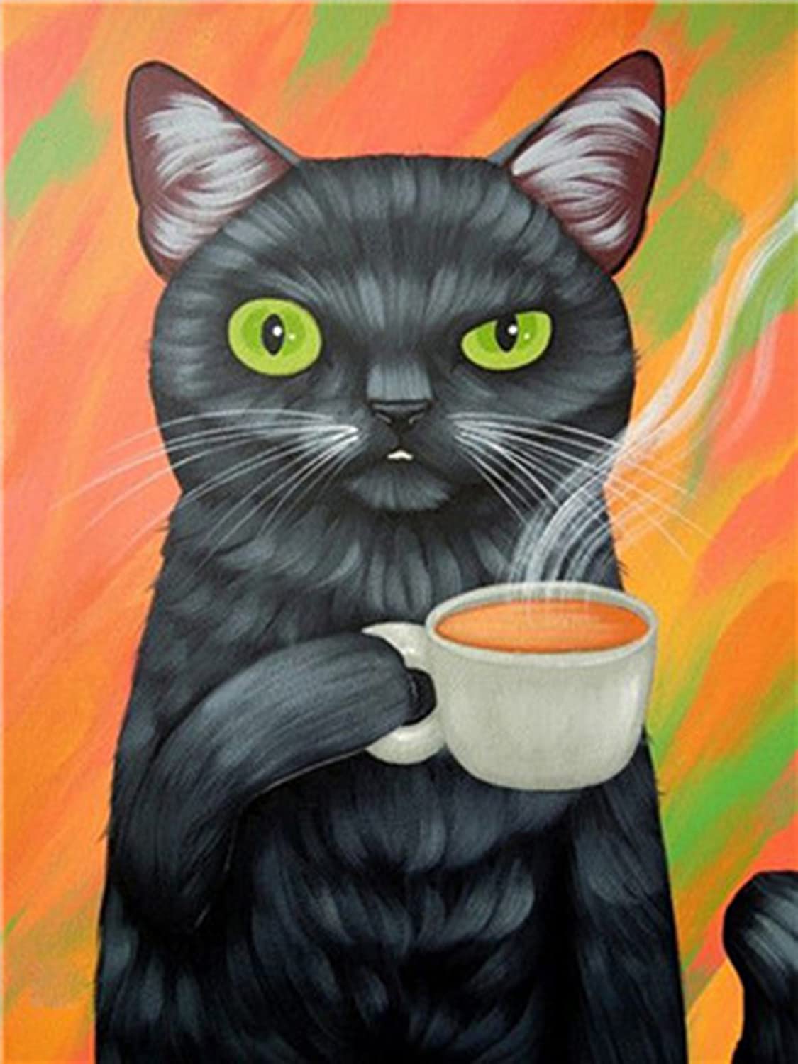 Mr. Tea Cat - 5D Diamond Art - All Diamond Painting Art