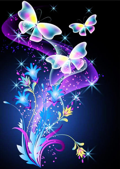 Colorful Butterflies Art - 5D Diamond Art