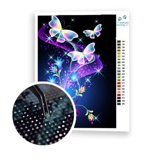 Colorful Butterflies Art - 5D Diamond Art