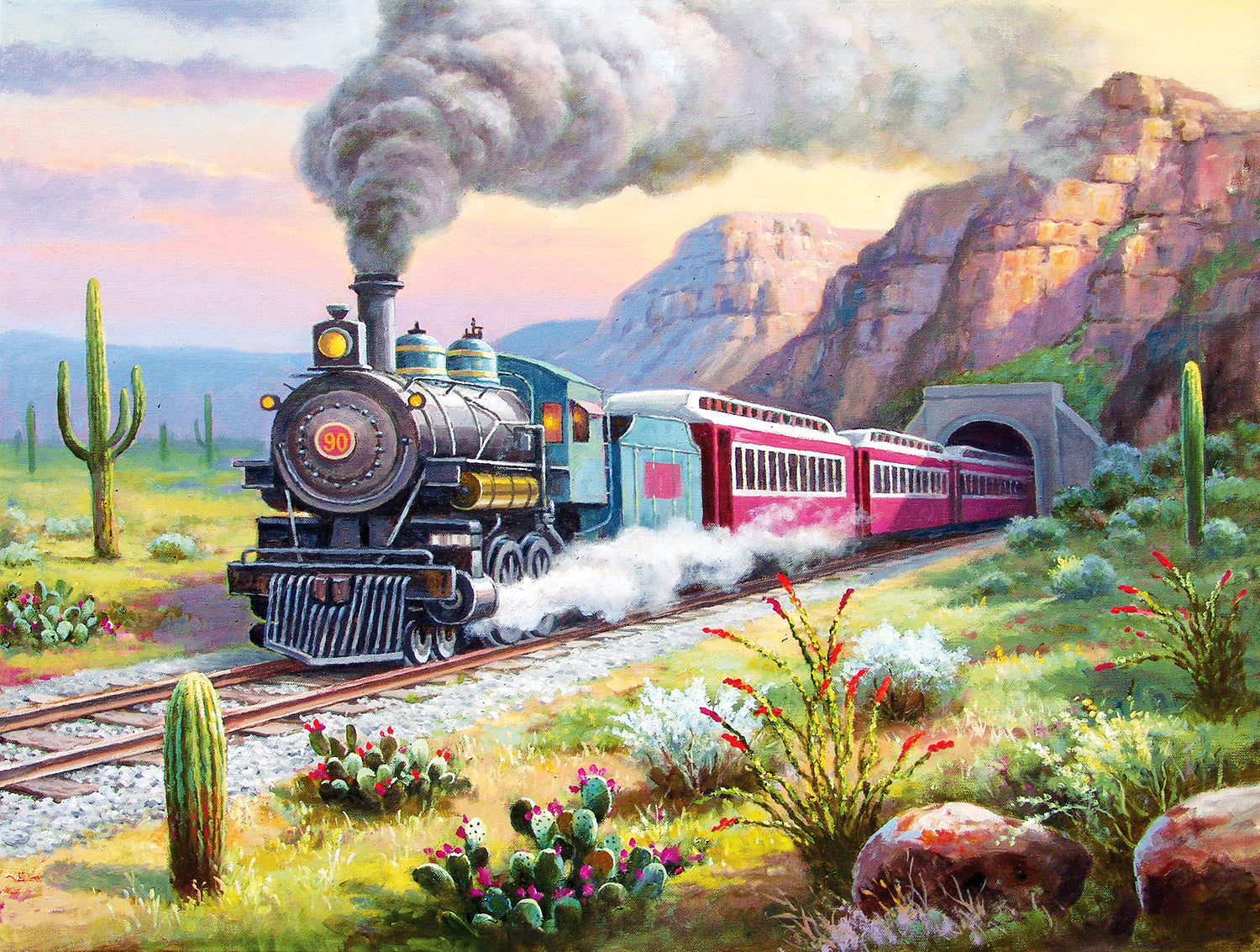 paint by numbers Art - Steam Train