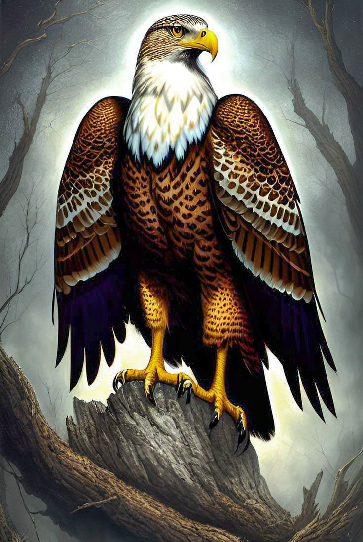Eagle Painting by Numbers