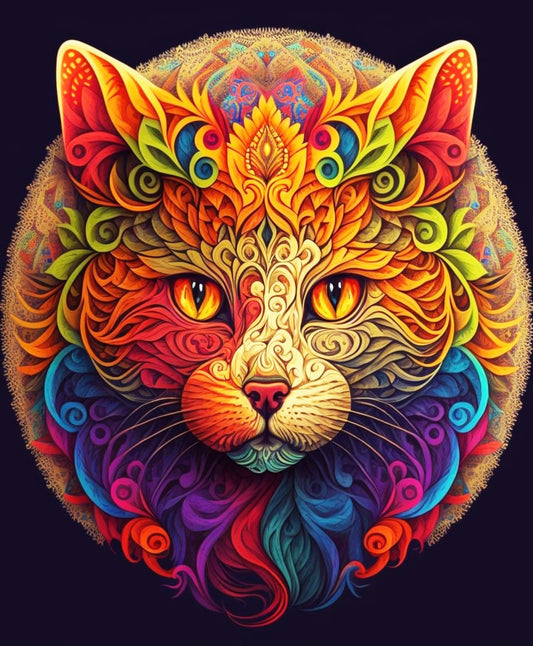 Fire Cat - Animals Diamond Painting