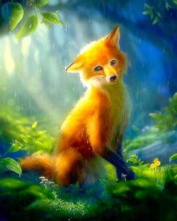 Fox In The Forest - Diamond Painting