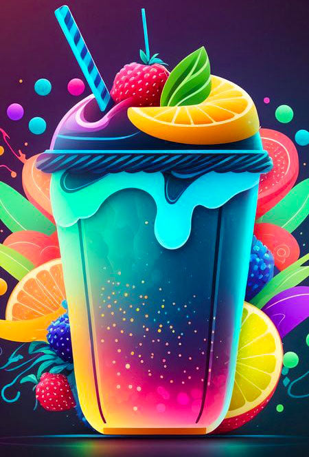 Fruits Drink Painting By Numbers