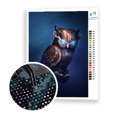 Furious Owl Diamond Painting Kit