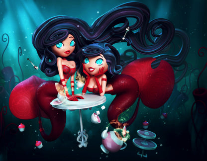 Gorgeous Mermaids -  paint by numbers