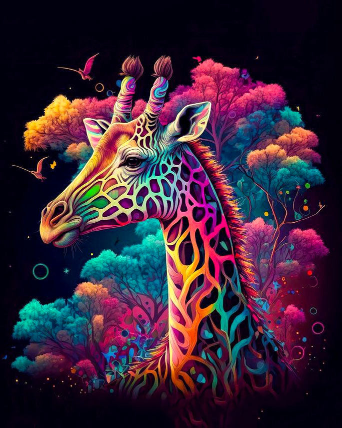 Giraffe Animal Diamond Art Kit