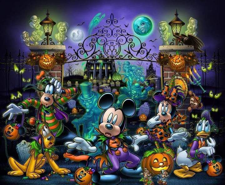 Halloween And Mickey Mouse - 5D Diamond Painting