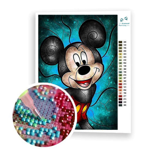 Mickey Mouse Diamant Art 