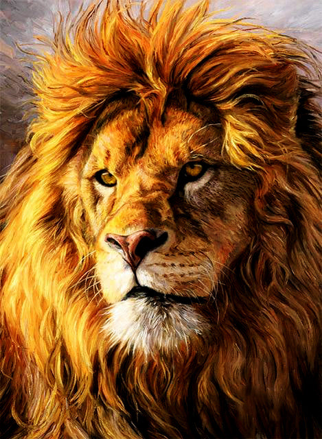 Mighty Barbary Lion paint by numbers
