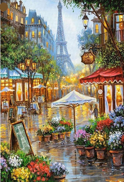Paris Street Eiffel Tower - Diamond Art