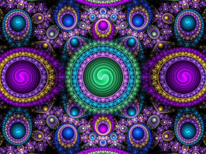 Purple Green Mandala Art Diamond Painting – All Diamond Painting Art