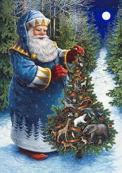Santa's Christmas Tree Diamond Painting