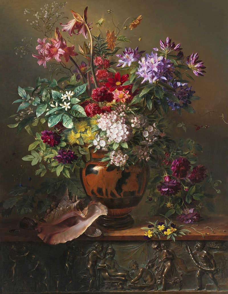Still life - Allegory of Spring(1817) By Georguis Jacobus Van - diamond painting