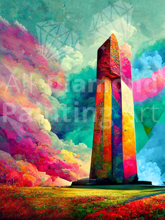 Turm der Farben – Diamant-Malerei-Set 