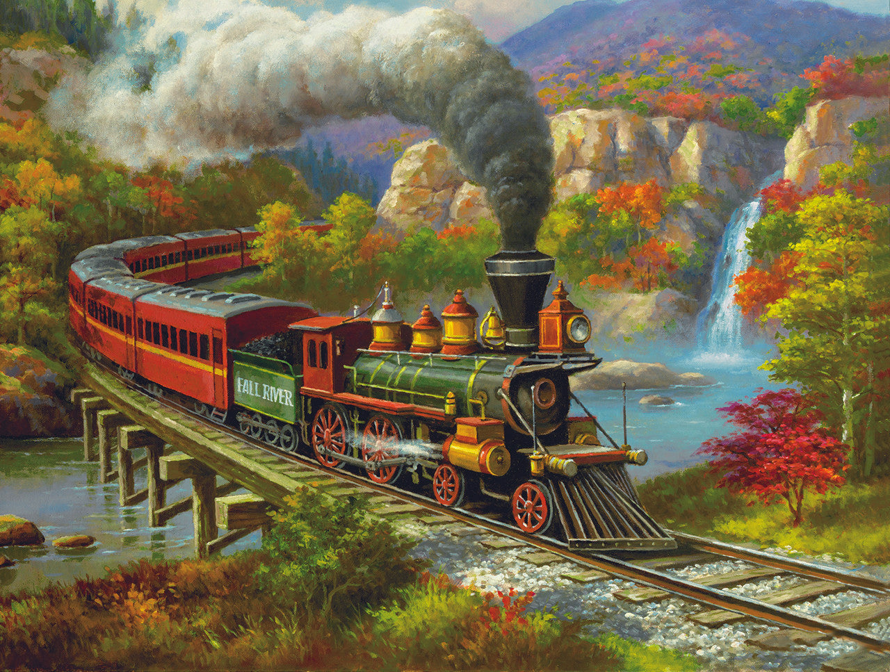 Train paint by numbers Art