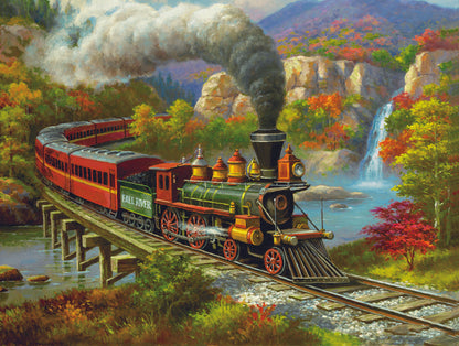 Train paint by numbers Art