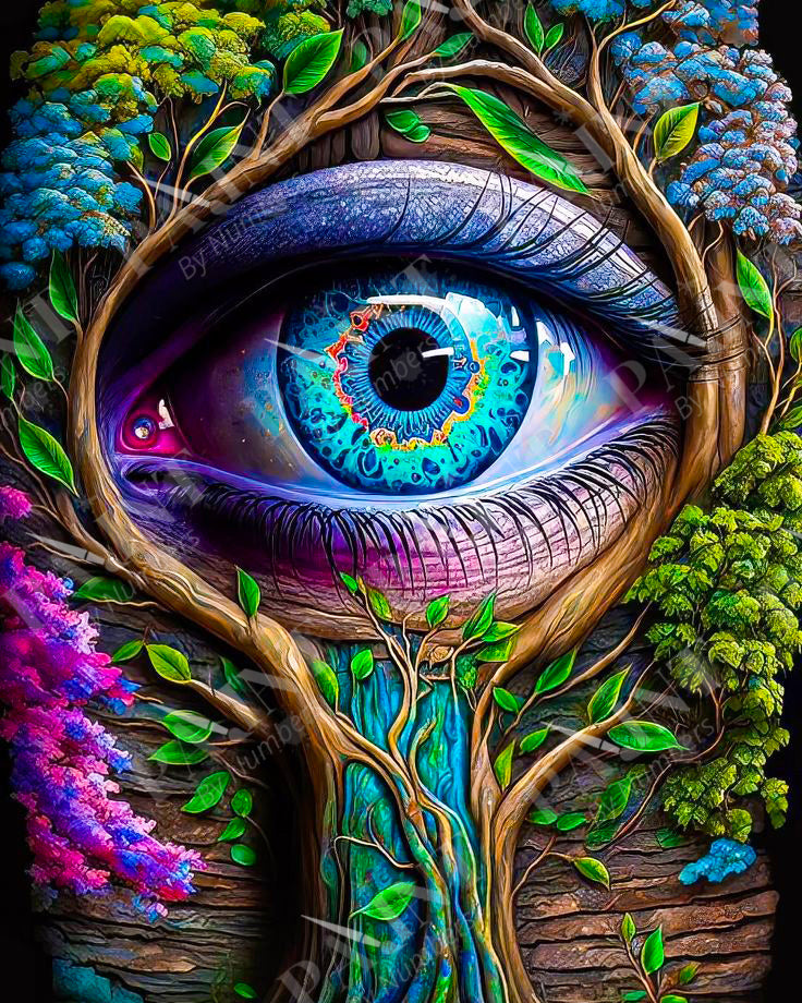 Tree Eye paint by numbers for adults