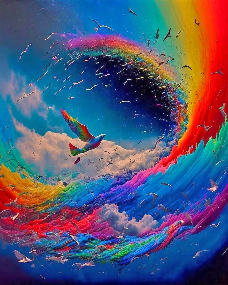Waves Of Colors - Diamond Bead Art