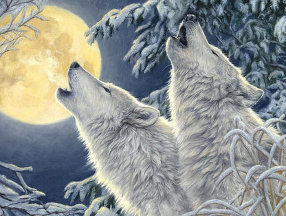 Howling Wolves - Best Diamond Painting