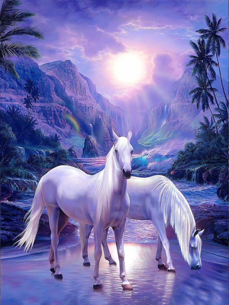 White Horses - Best Diamond Painting
