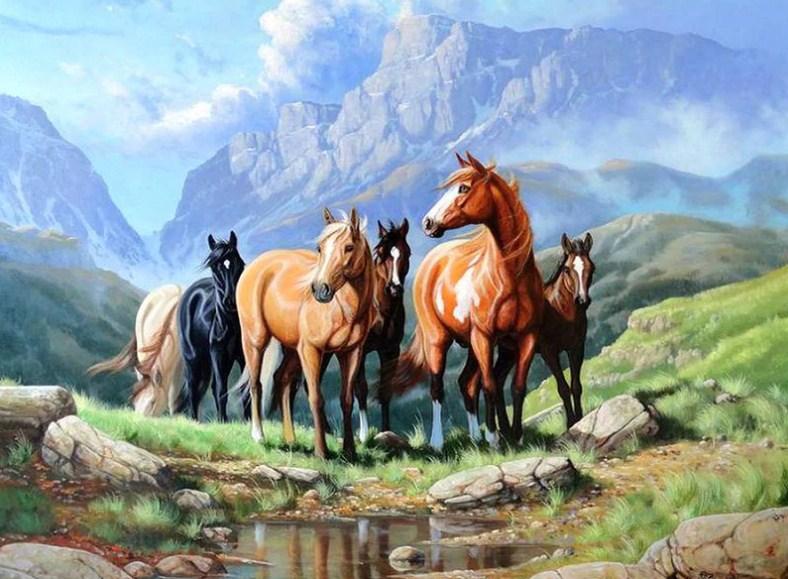 Wild Horses - Paint by Diamonds