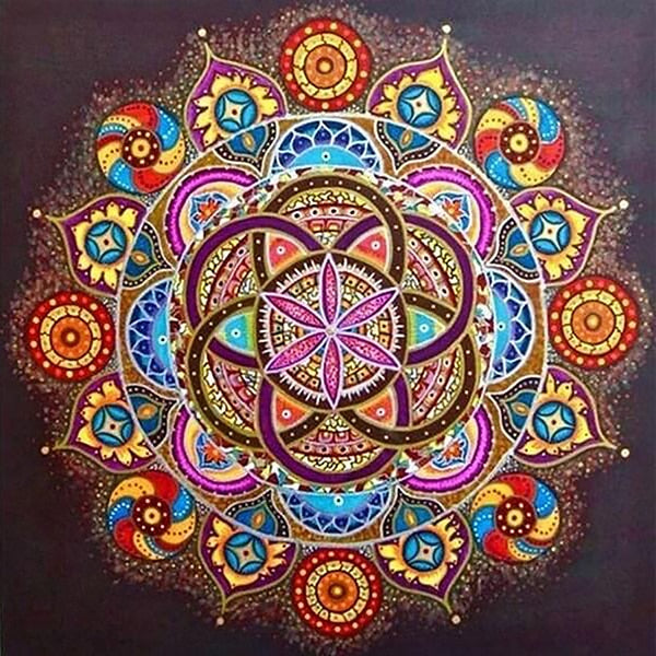 Colorful Mandala Best Diamond Painting Kit - All Diamond Painting Art