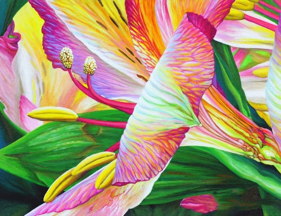 Colorful Lilly Flower - Best Diamond Painting Kit - All Diamond Painting Art